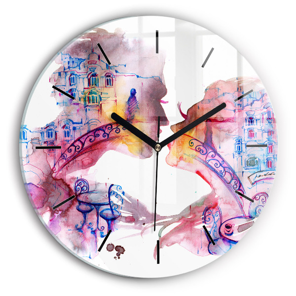 Orologio rotondo Due corpi un'anima