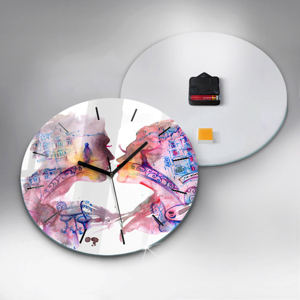 Orologio rotondo Due corpi un'anima