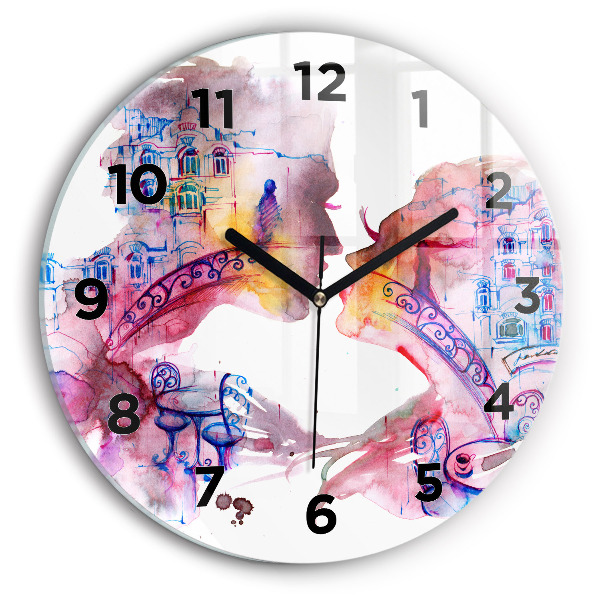 Orologio rotondo Due corpi un'anima
