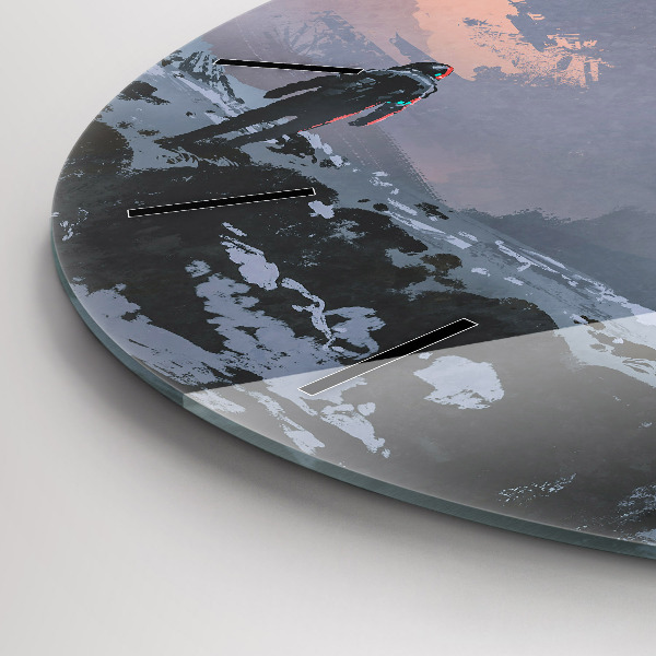 Orologio rotondo Astronauti astratti