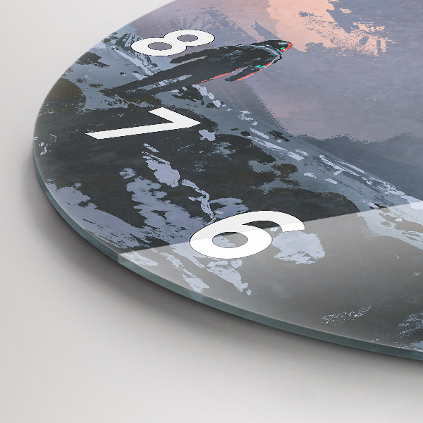 Orologio rotondo Astronauti astratti