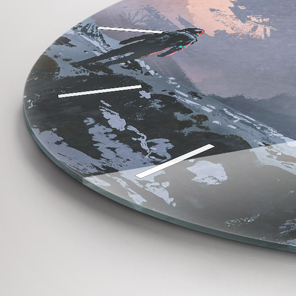 Orologio rotondo Astronauti astratti