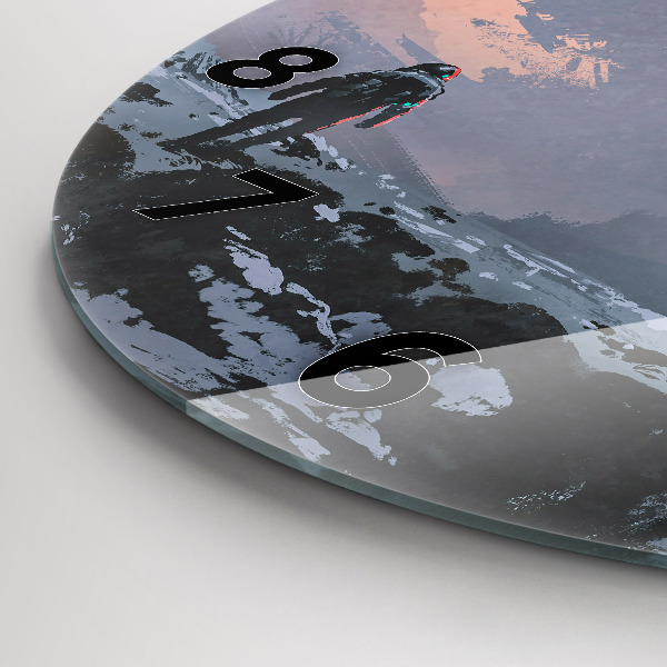 Orologio rotondo Astronauti astratti