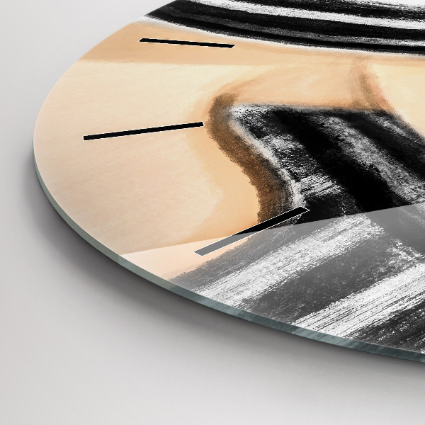 Orologio rotondo Donna in bianco e nero