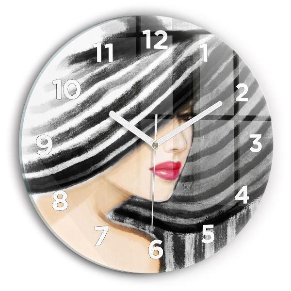 Orologio rotondo Donna in bianco e nero