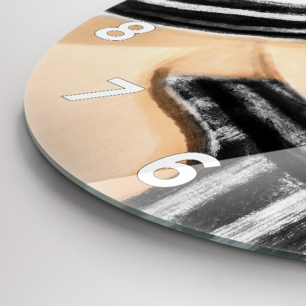 Orologio rotondo Donna in bianco e nero