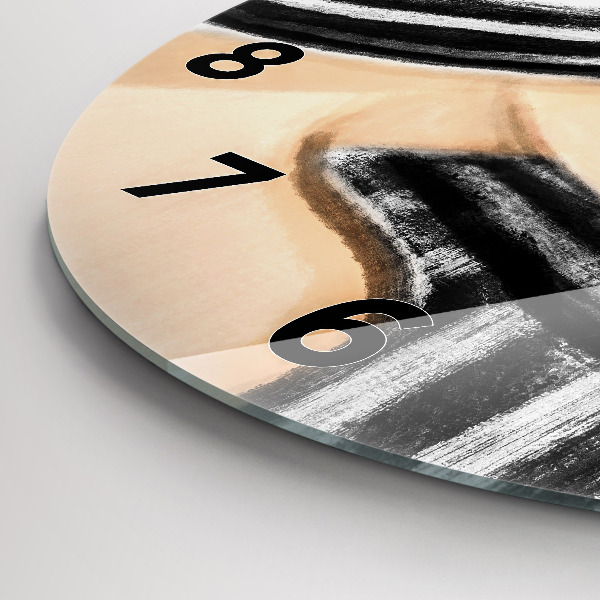 Orologio rotondo Donna in bianco e nero