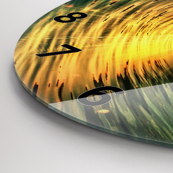 Orologio rotondo Tramonto d'onda