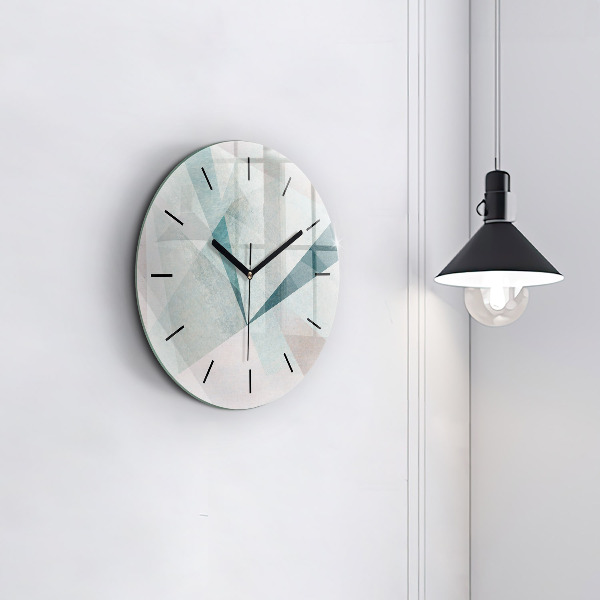 Orologio rotondo Triangoli Texture astratta