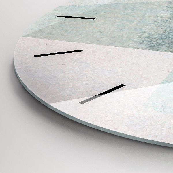 Orologio rotondo Triangoli Texture astratta