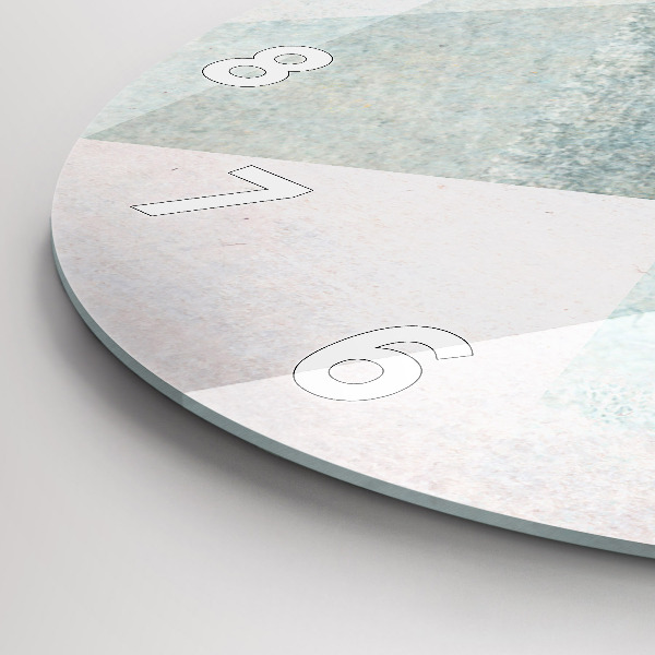 Orologio rotondo Triangoli Texture astratta