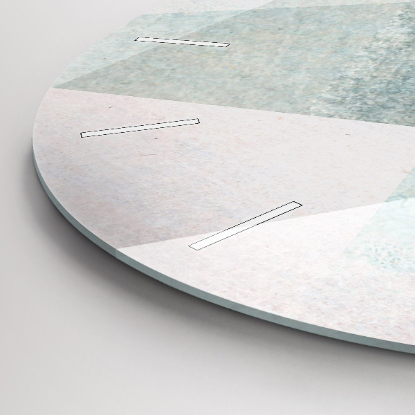 Orologio rotondo Triangoli Texture astratta