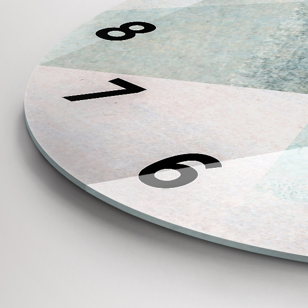 Orologio rotondo Triangoli Texture astratta