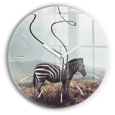 Orologio rotondo Zebra – Astrazione