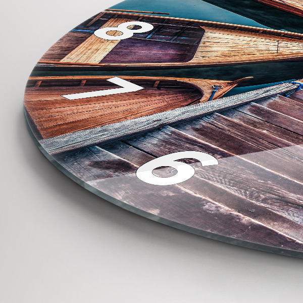 Orologio rotondo Molo e lago