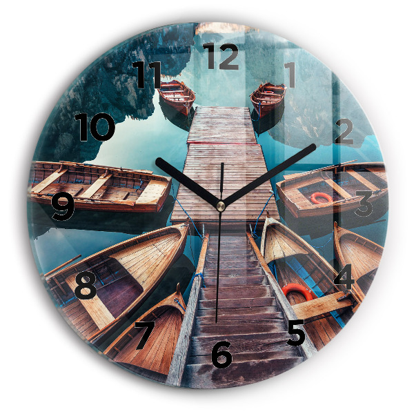 Orologio rotondo Molo e lago