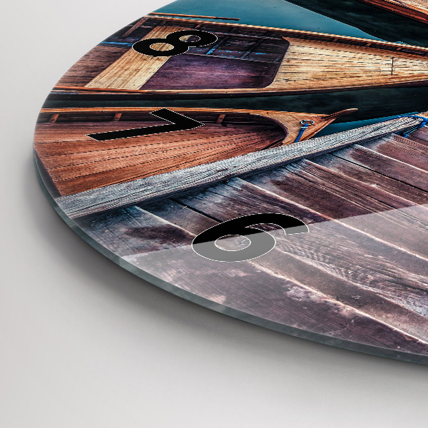 Orologio rotondo Molo e lago