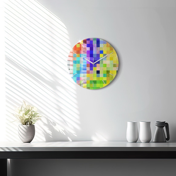 Orologio rotondo Composizione dei quadrati