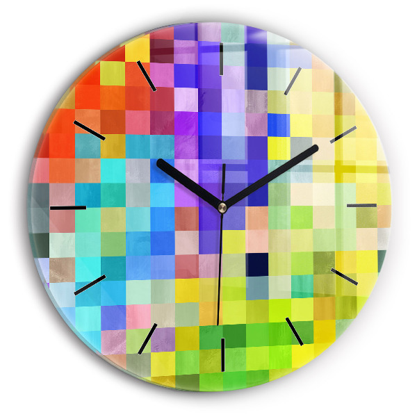 Orologio rotondo Composizione dei quadrati