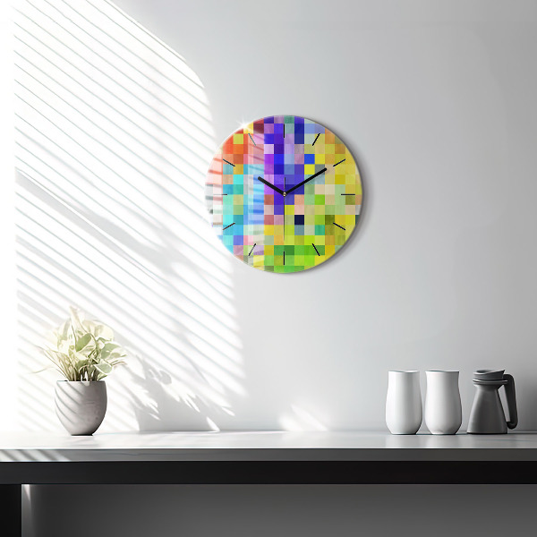 Orologio rotondo Composizione dei quadrati