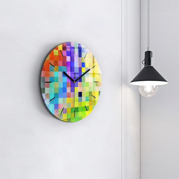 Orologio rotondo Composizione dei quadrati