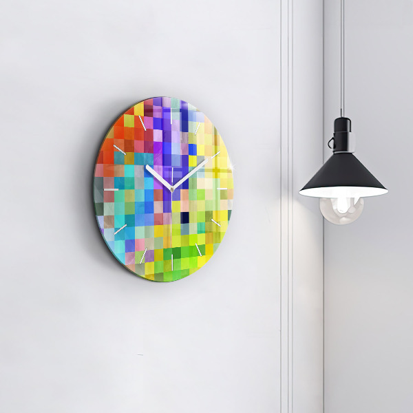 Orologio rotondo Composizione dei quadrati