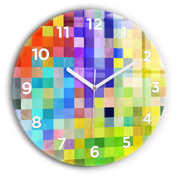 Orologio rotondo Composizione dei quadrati