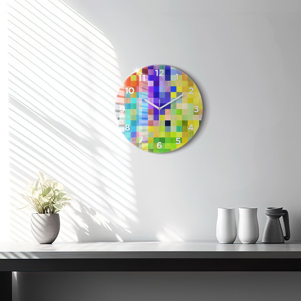 Orologio rotondo Composizione dei quadrati