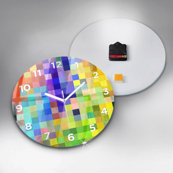 Orologio rotondo Composizione dei quadrati