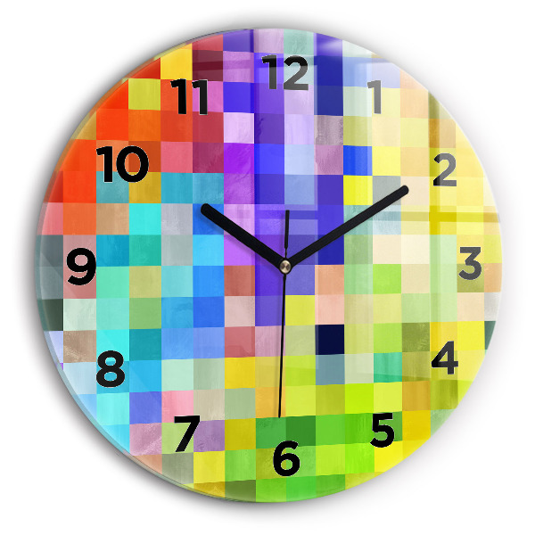 Orologio rotondo Composizione dei quadrati
