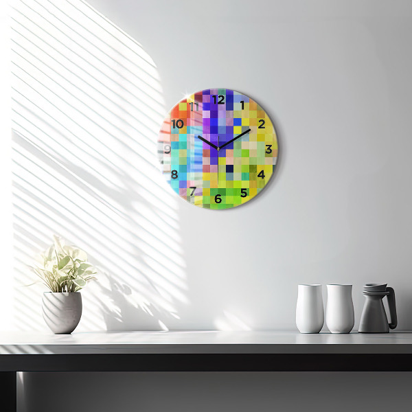 Orologio rotondo Composizione dei quadrati