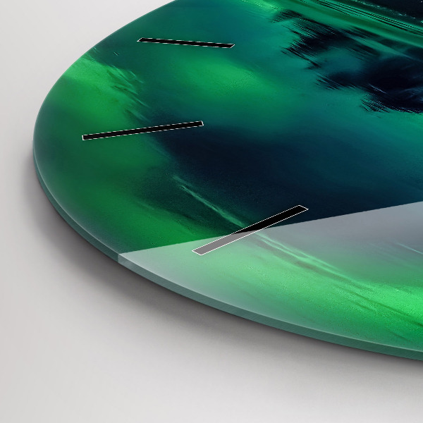 Orologio rotondo aurora boreale