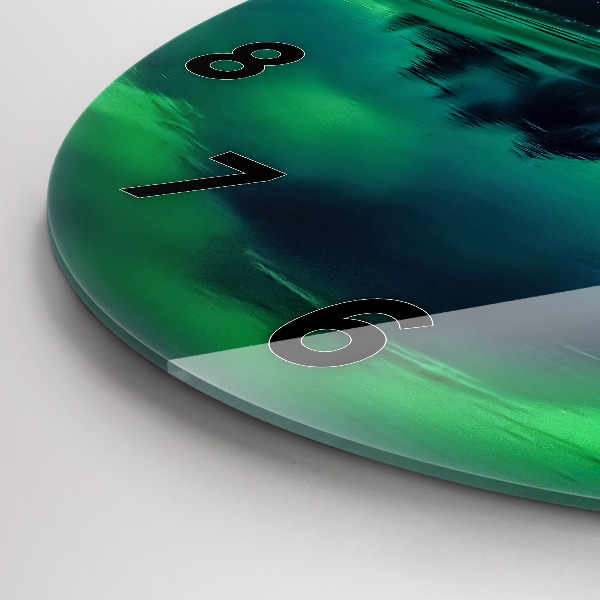 Orologio rotondo aurora boreale