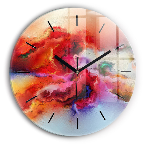 Orologio rotondo Vernice rovesciata
