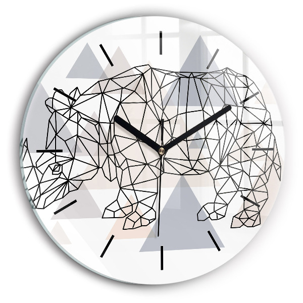 Orologio rotondo Modello geometrico
