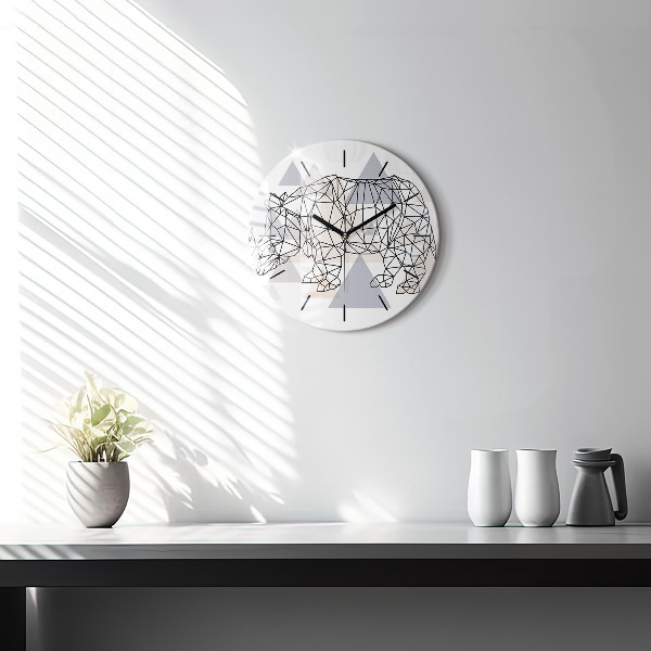 Orologio rotondo Modello geometrico