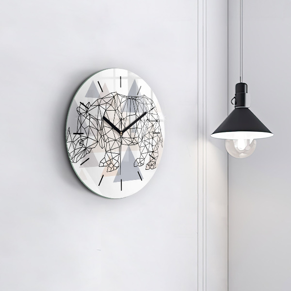Orologio rotondo Modello geometrico