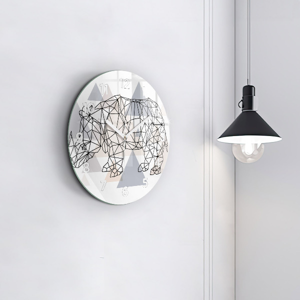 Orologio rotondo Modello geometrico