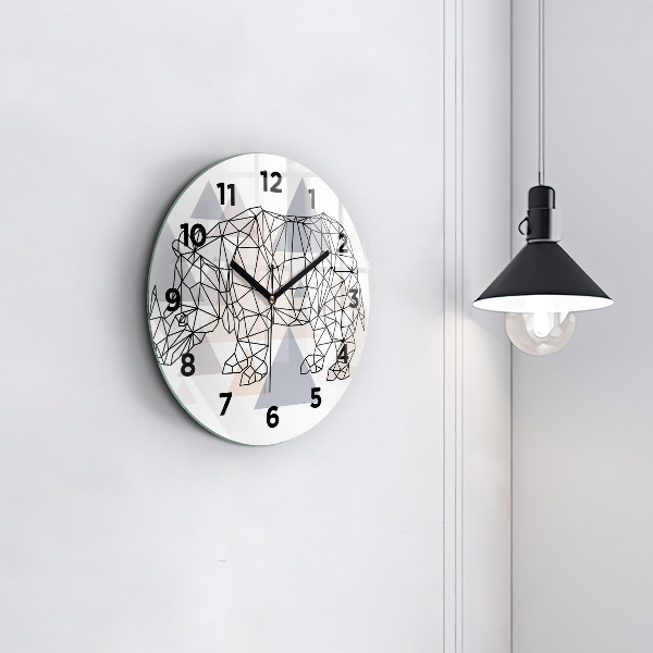 Orologio rotondo Modello geometrico
