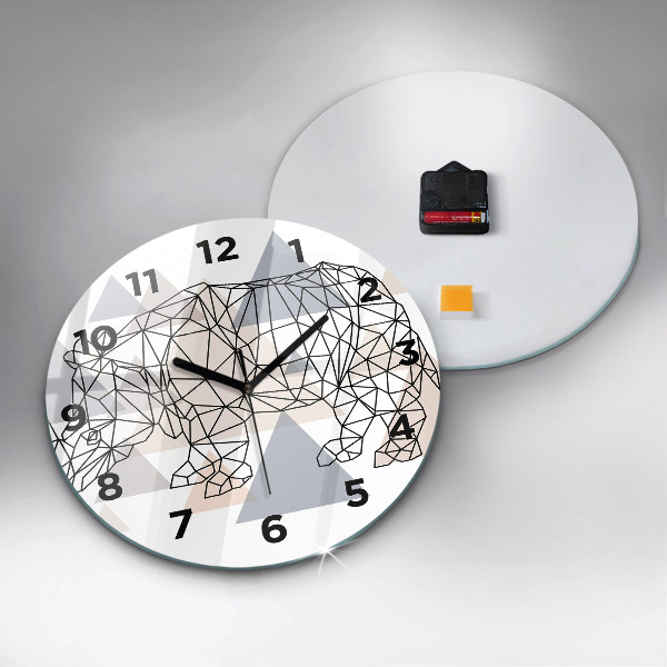 Orologio rotondo Modello geometrico
