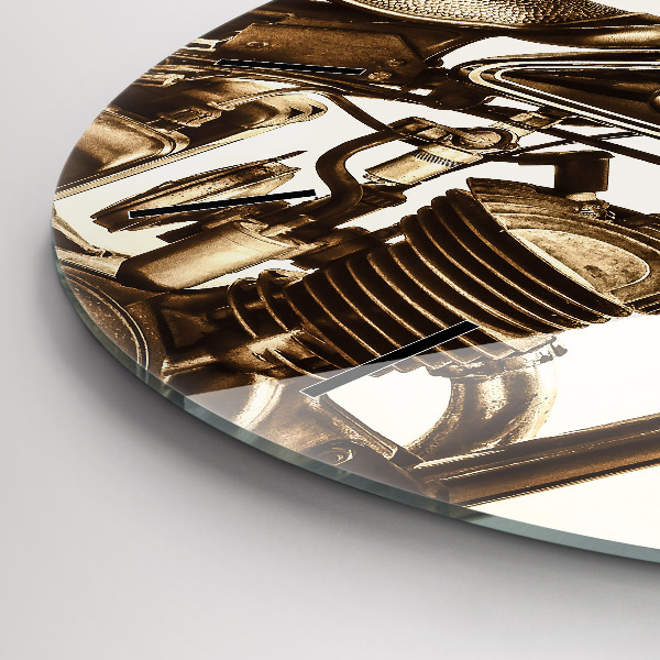 Orologio rotondo Moto d'epoca seppia