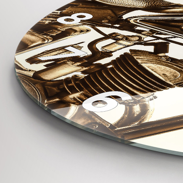 Orologio rotondo Moto d'epoca seppia