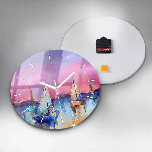 Orologio rotondo Paesaggio marino