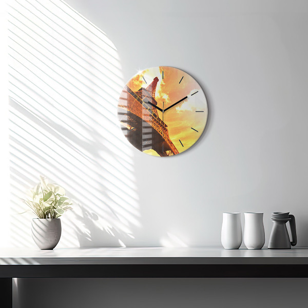 Orologio rotondo La Torre Eiffel a Parigi