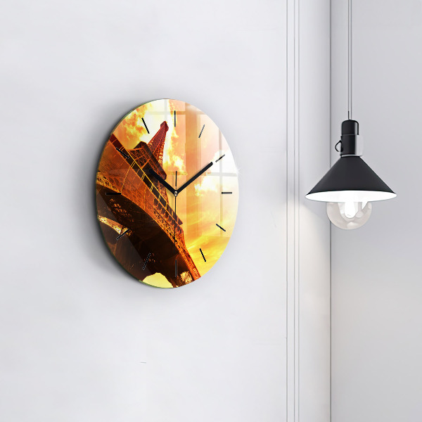 Orologio rotondo La Torre Eiffel a Parigi