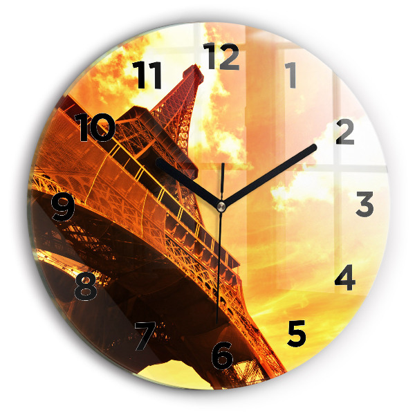 Orologio rotondo La Torre Eiffel a Parigi