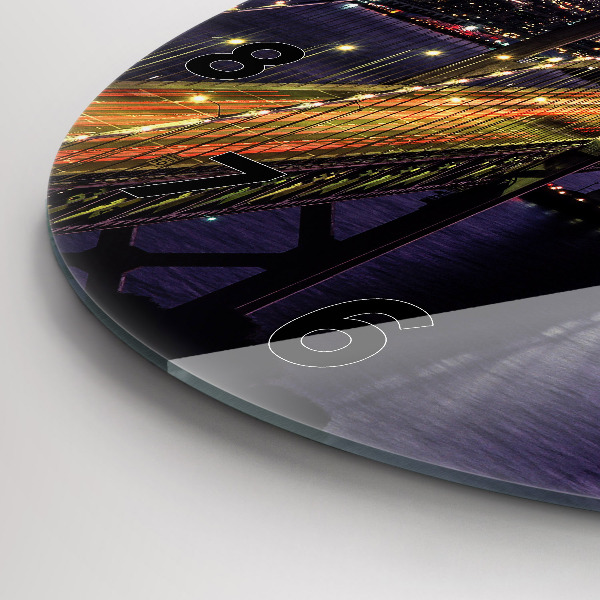 Orologio rotondo tramonto negli Stati Uniti