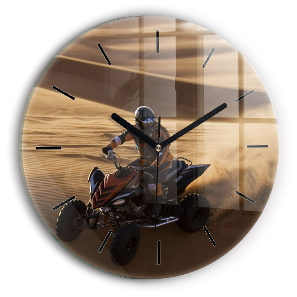 Orologio rotondo Quad nel deserto