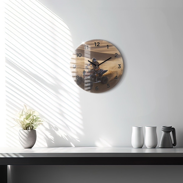 Orologio rotondo Quad nel deserto