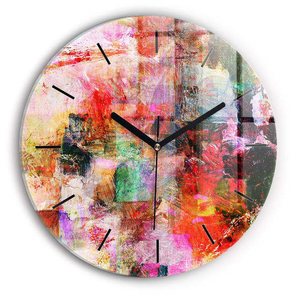 Orologio rotondo Composizione astratta